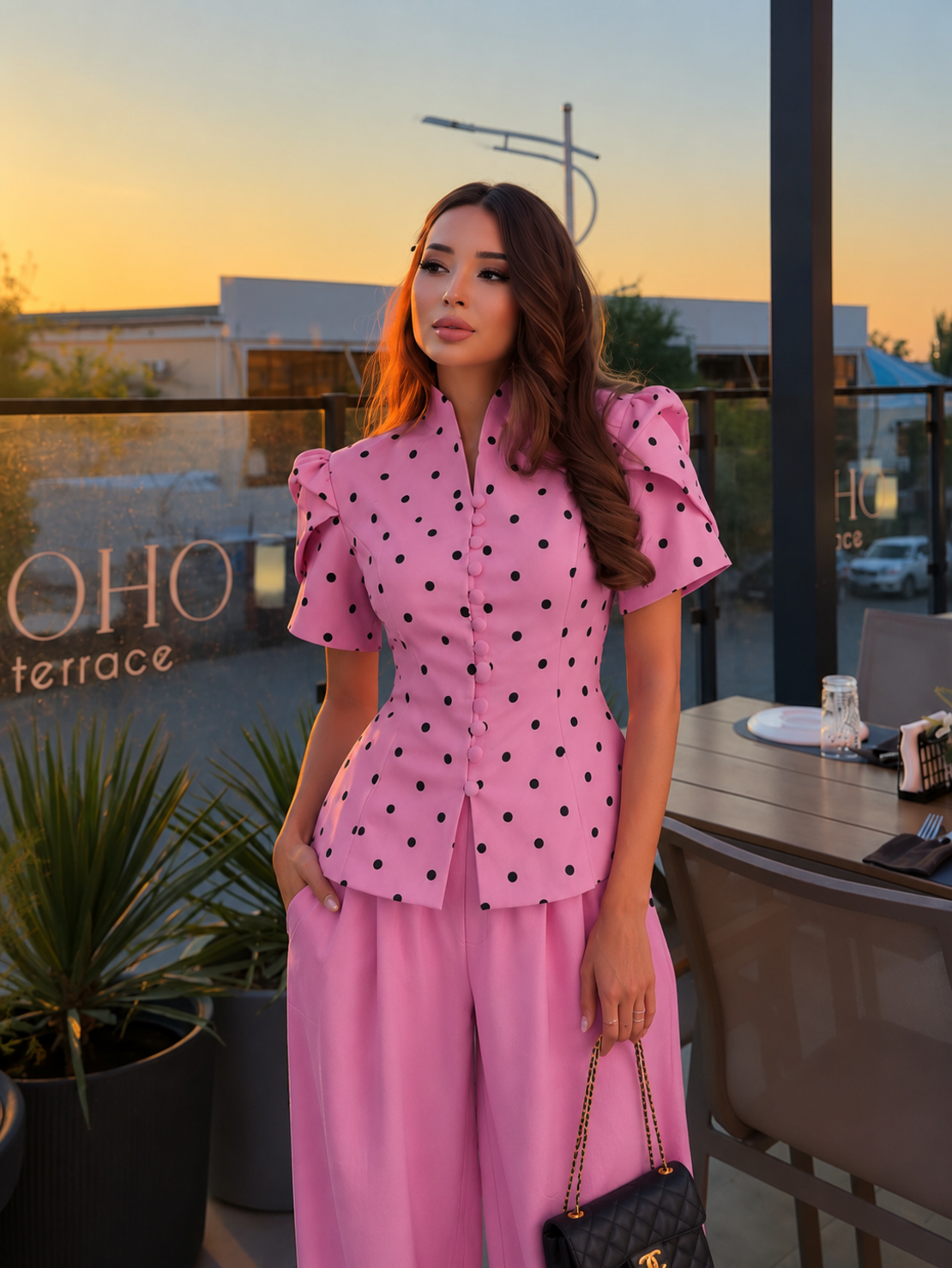 “ Pink Polka Chic” - Комплект