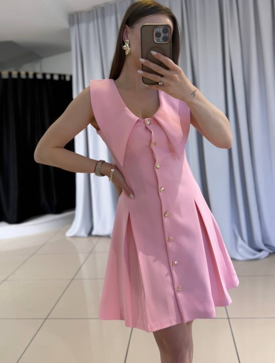 Luxe Dress в Розово