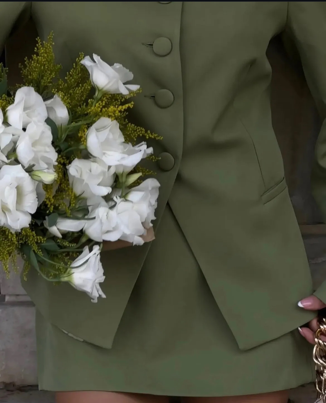 Bloom Set green/ Сако и пола