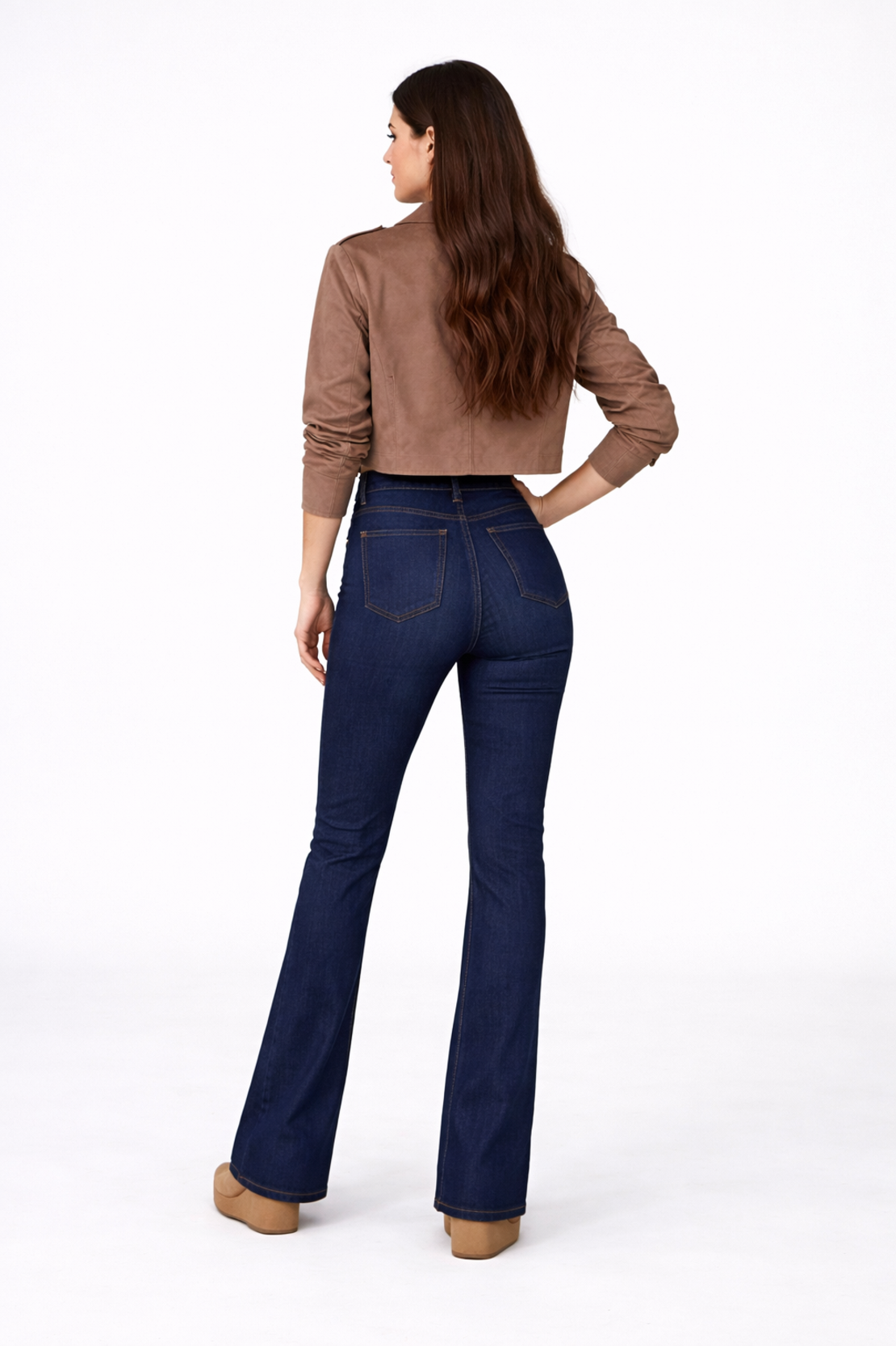 High Rise Classic – ластични дънки с висока талия и копчета