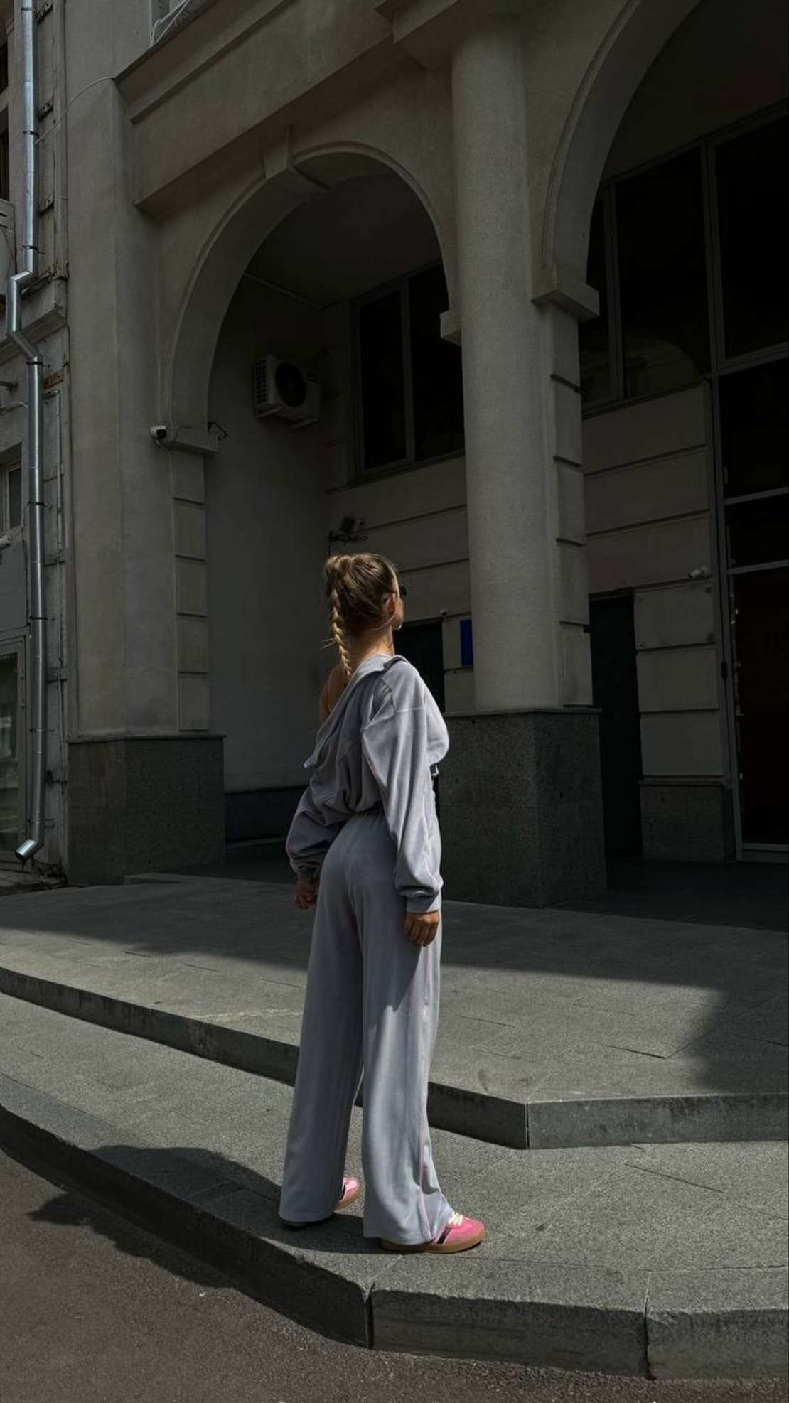 Velour Touch Set Grey – спортен екип от мек велур