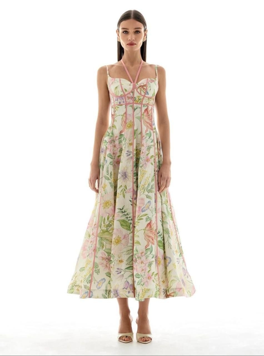 “ Botanical Bloom” Inspired by Zimmermann - Premium Рокля