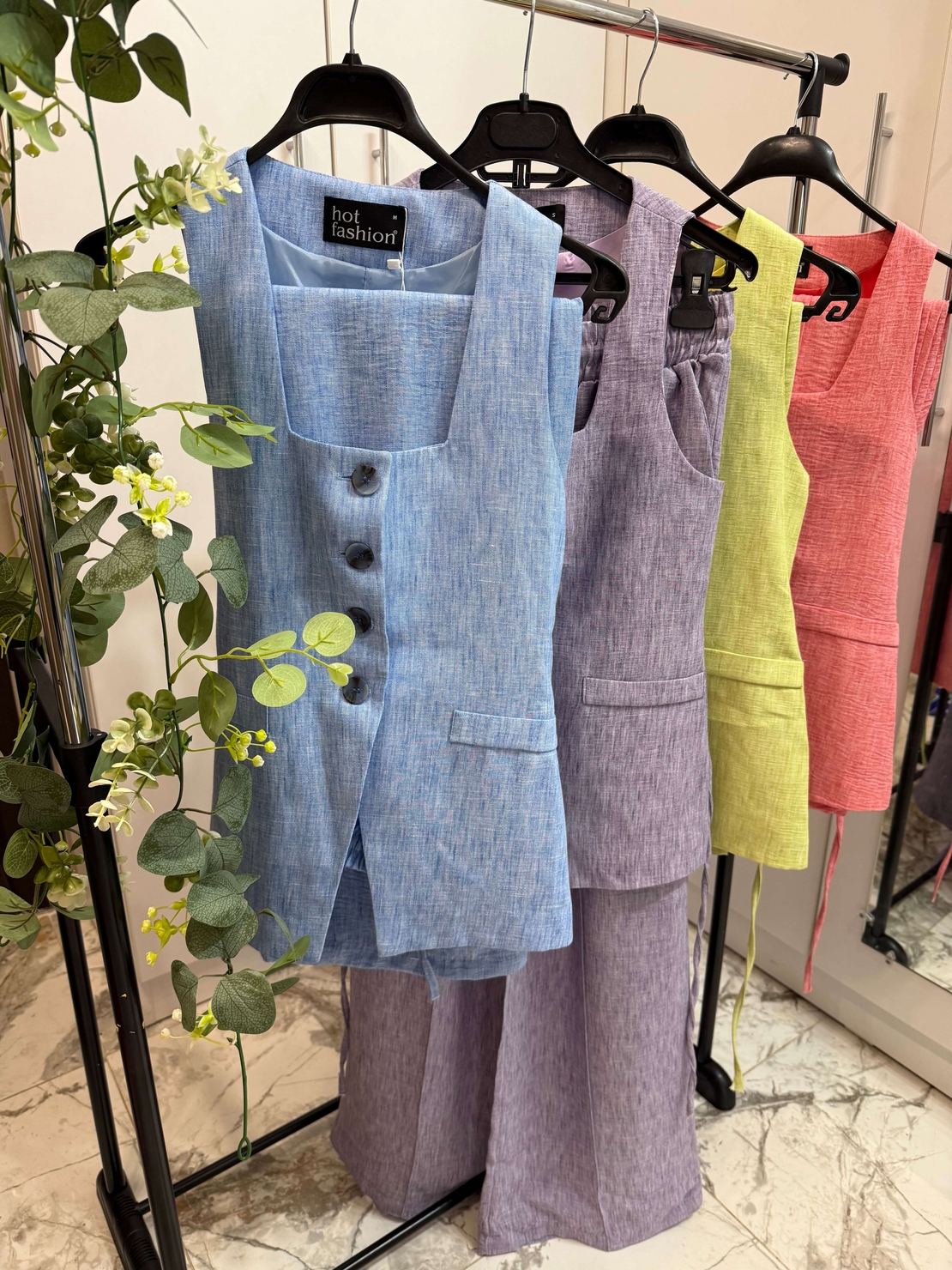 URBAN CHIC Комплект елек и панталон green