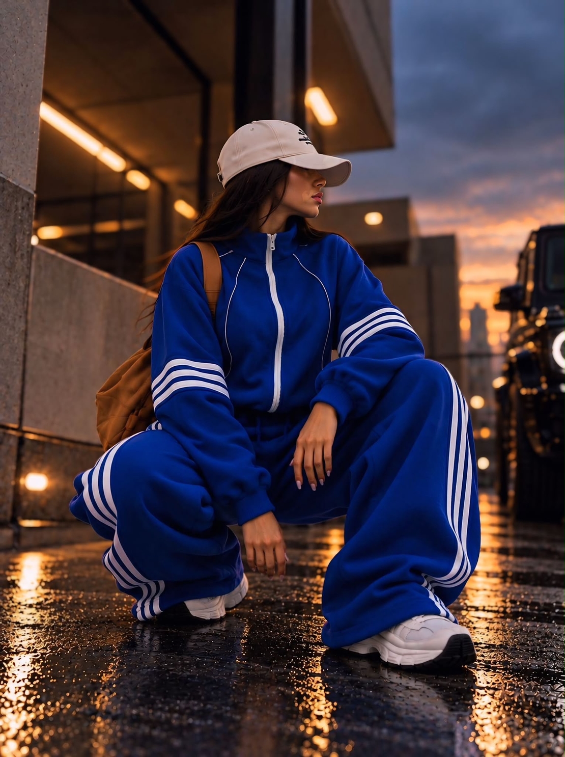 “ Urban Comfort” blue - Спортен ватиран екип