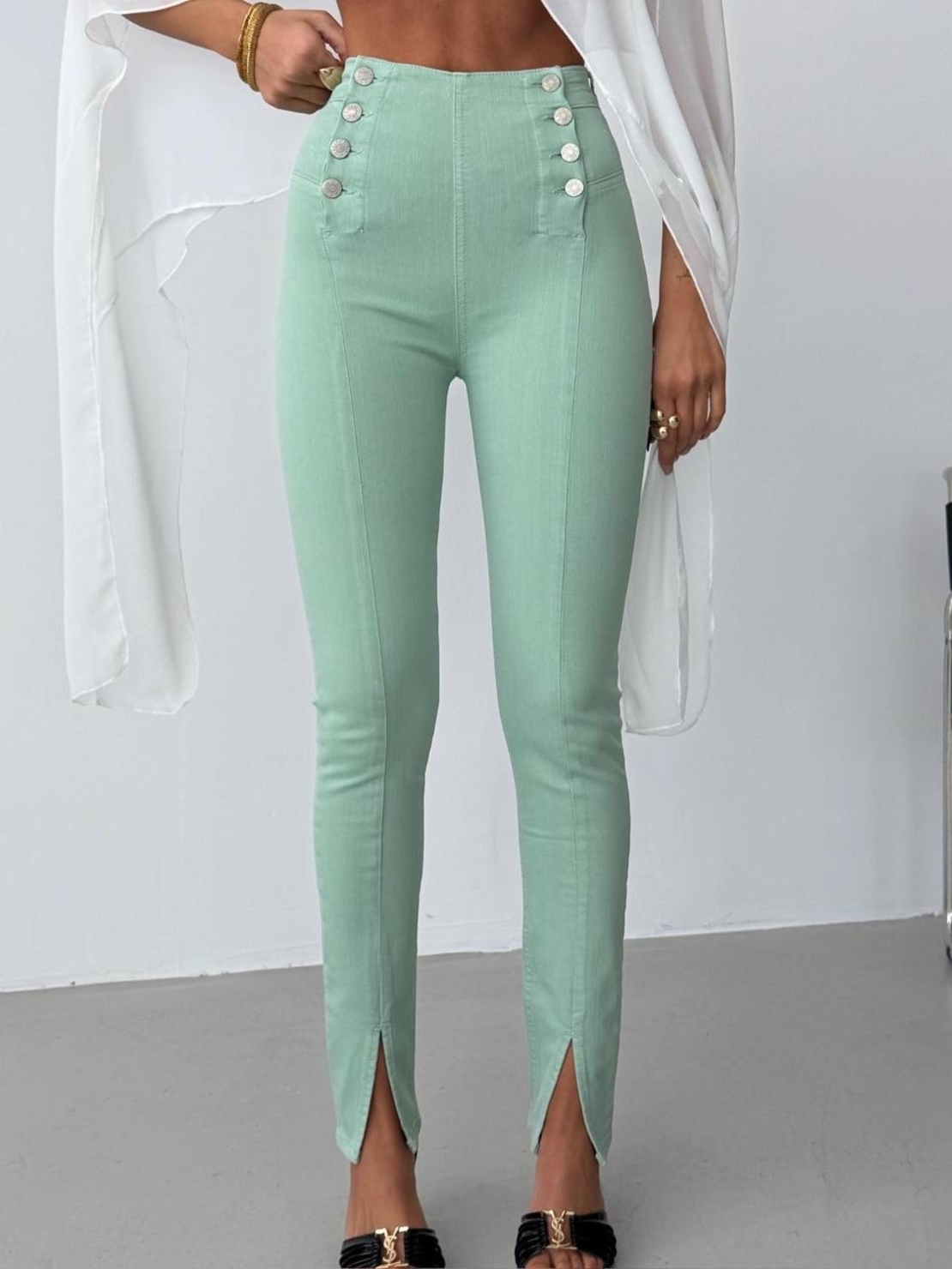 Mint Shape - Дънки с висока талия