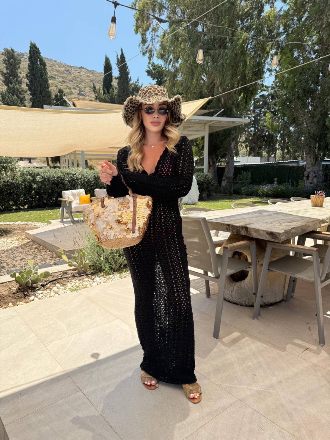 Oceana Backless – дълга плажна рокля black