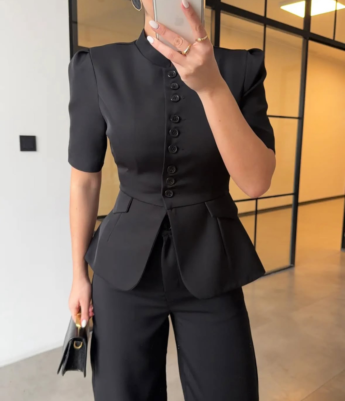 “Black Edition” Елегантен сет сако и панталон