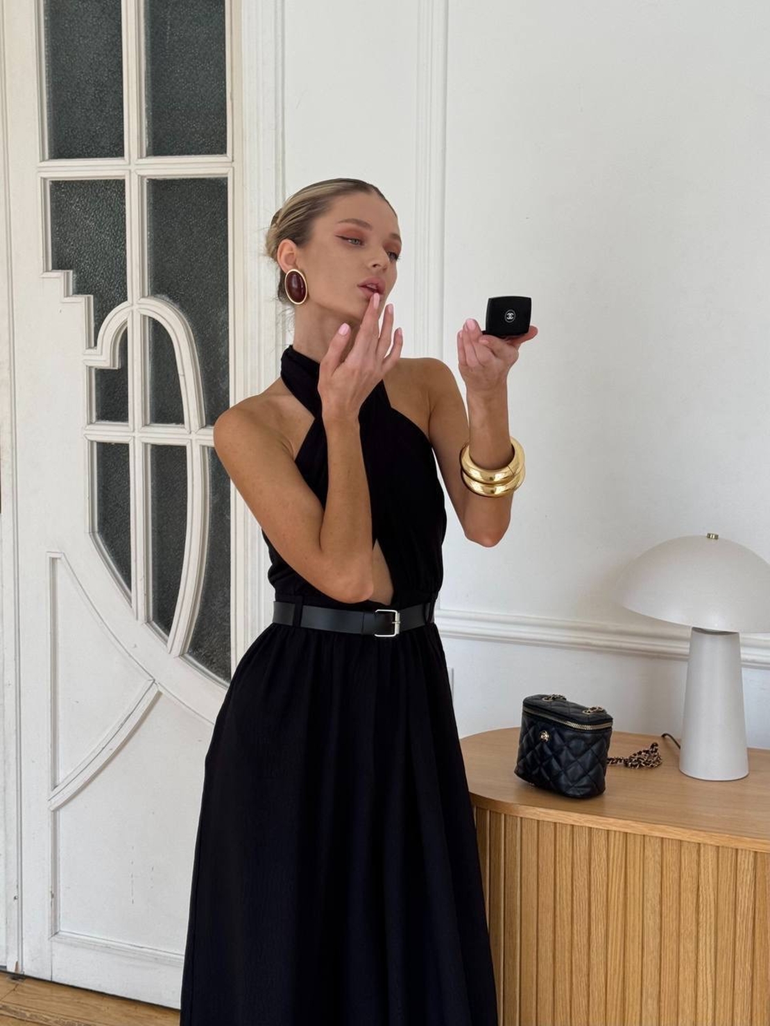 “HALTER ELEGANCE” black - гащеризон