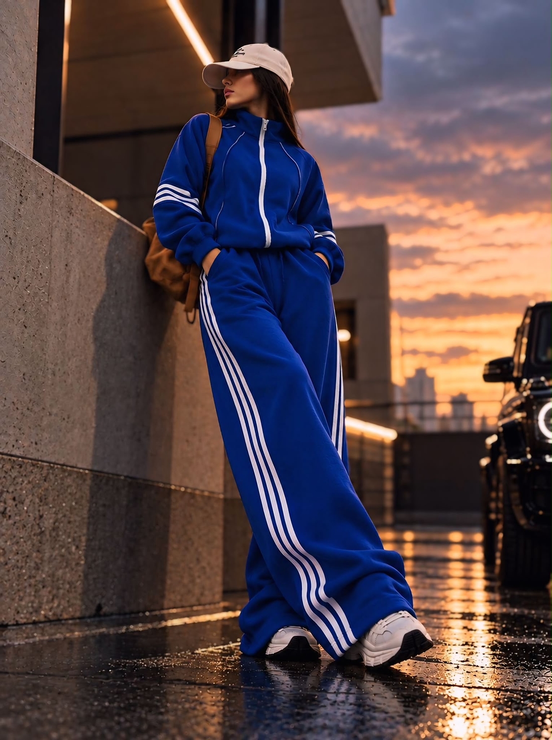 “ Urban Comfort” blue - Спортен ватиран екип