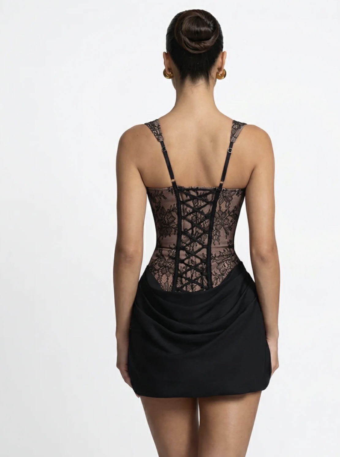 “Aloha Noir Corset Mini Dress “ - Елегантна мини рокля