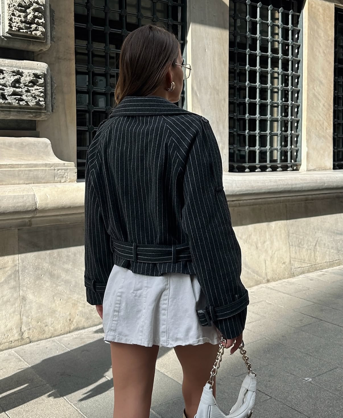 Rocker Fit Преходно палто с колан на райе