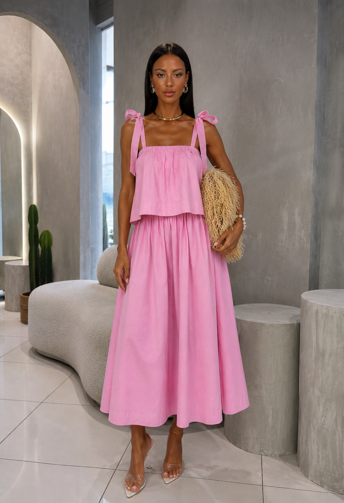 “ Rosé Breeze“ pink - ефирна лятна рокля