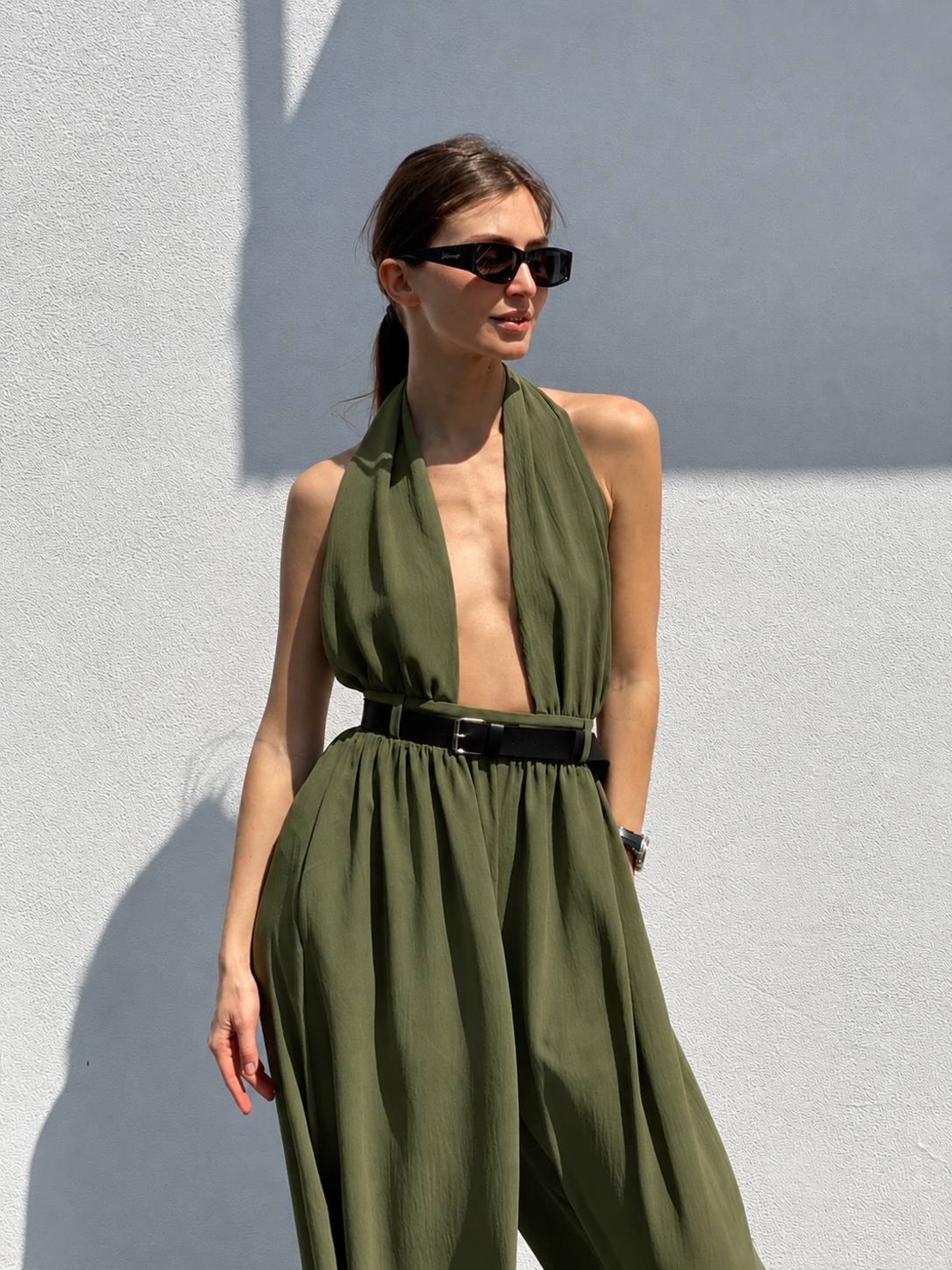 “HALTER ELEGANCE” green - гащеризон