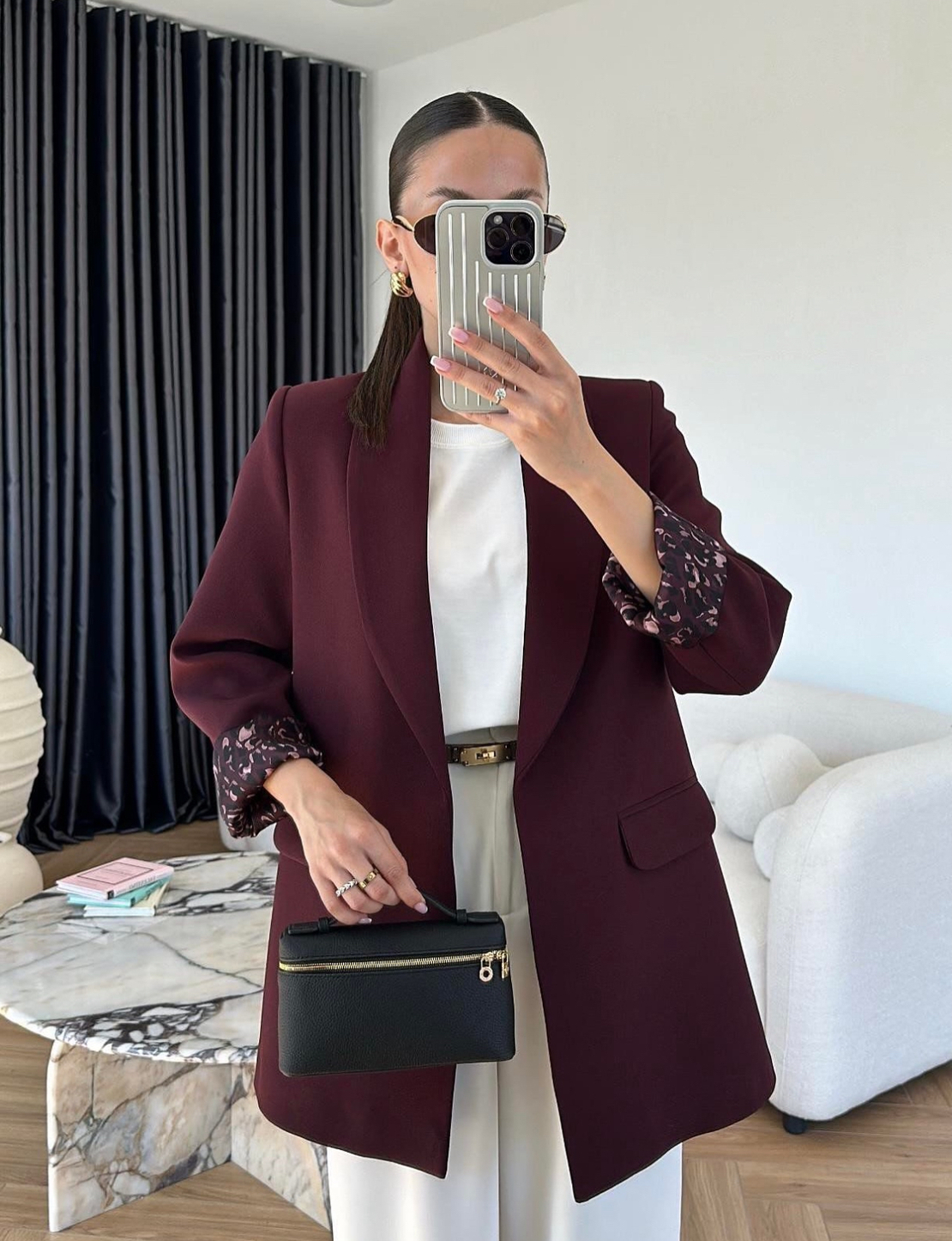 Tailored Blazer burgundy – Издължено  сако