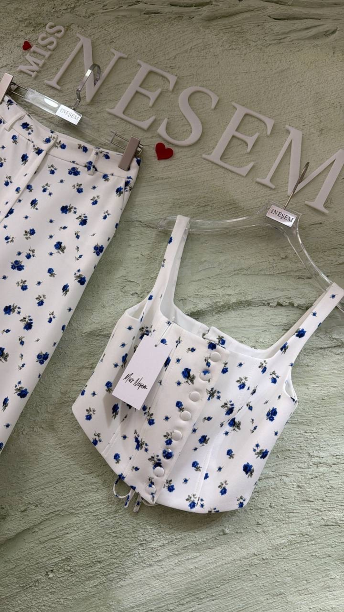 “ Vintage Rose Set” blue - комплект
