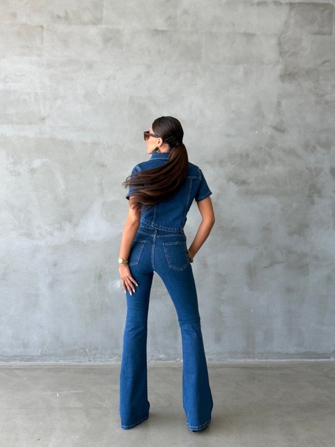 “ Denim Sky Set” - dark blue - дънков комплект