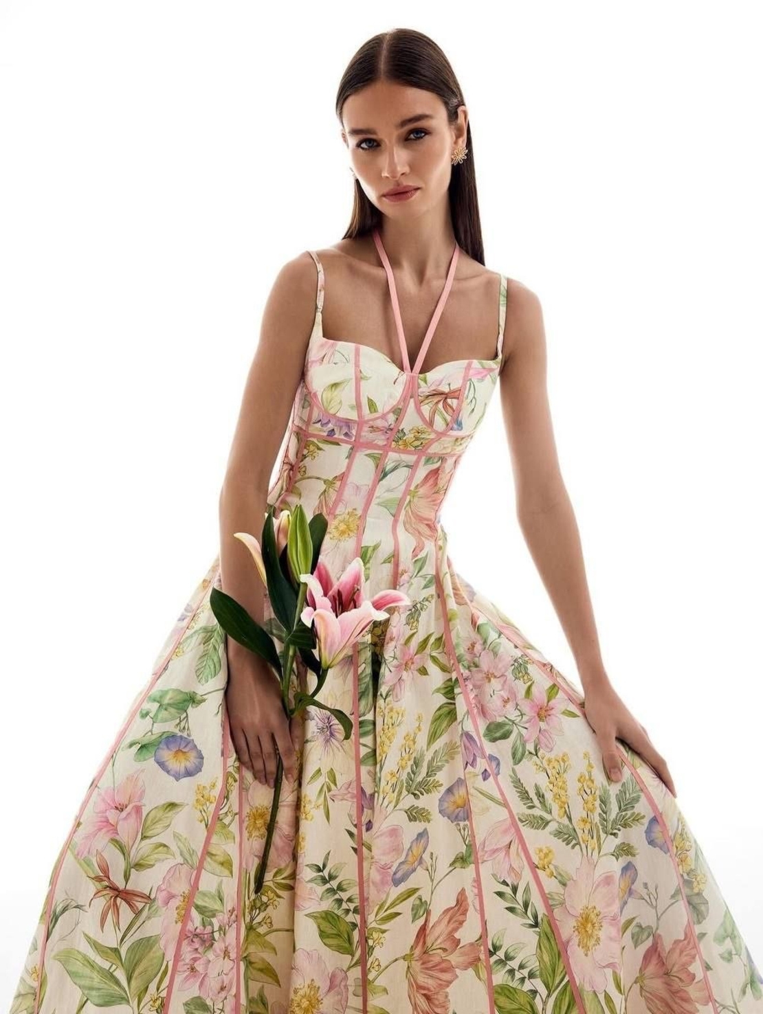 “ Botanical Bloom” Inspired by Zimmermann - Premium Рокля