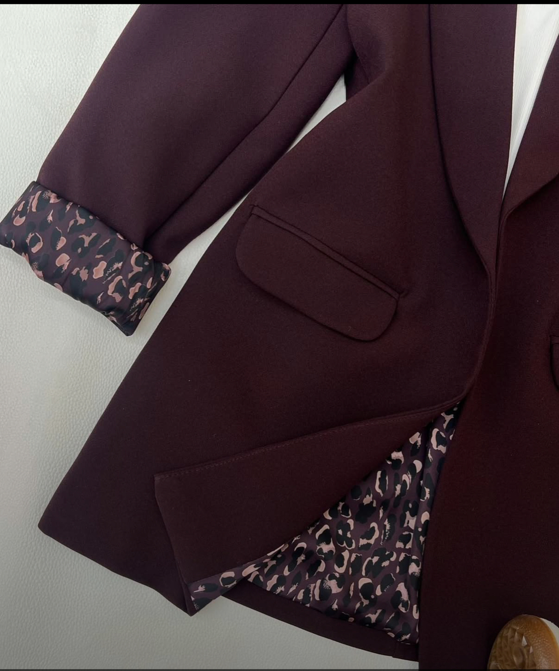 Tailored Blazer burgundy – Издължено  сако