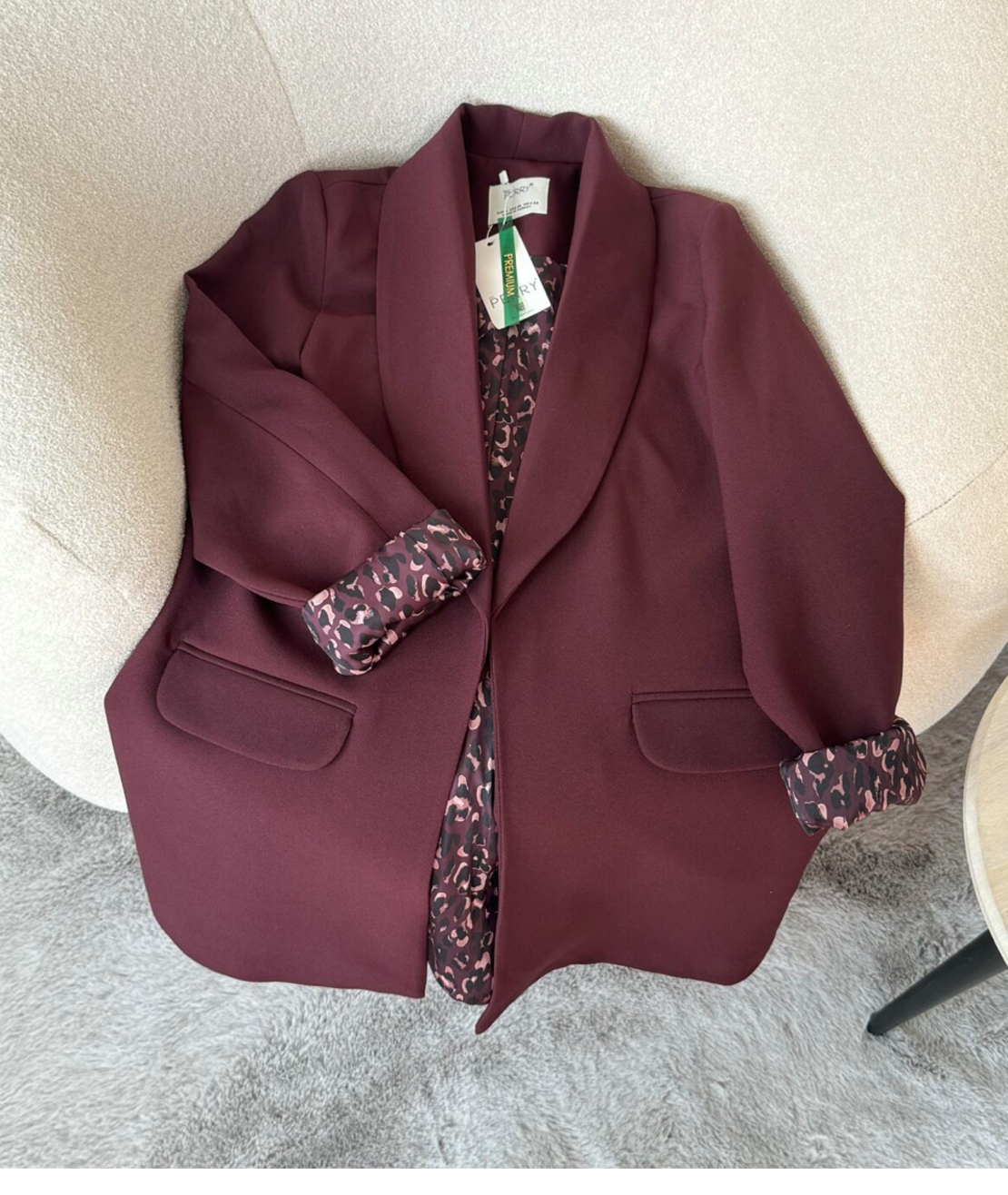 Tailored Blazer burgundy – Издължено  сако
