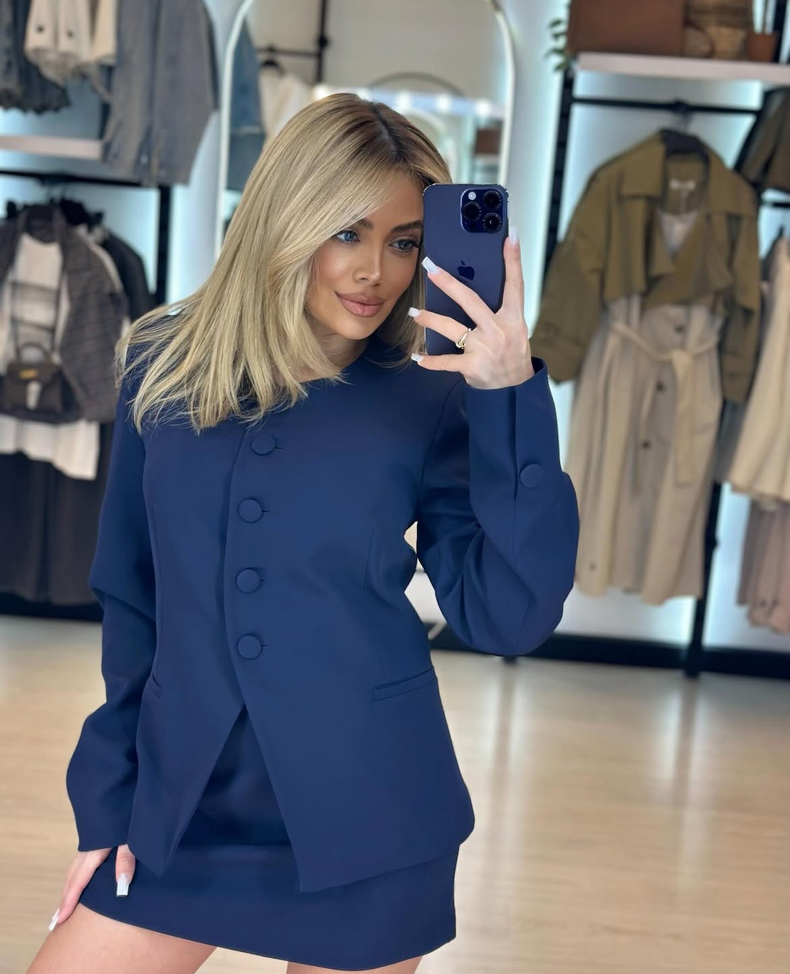 Bloom Set Blue / Сако и пола