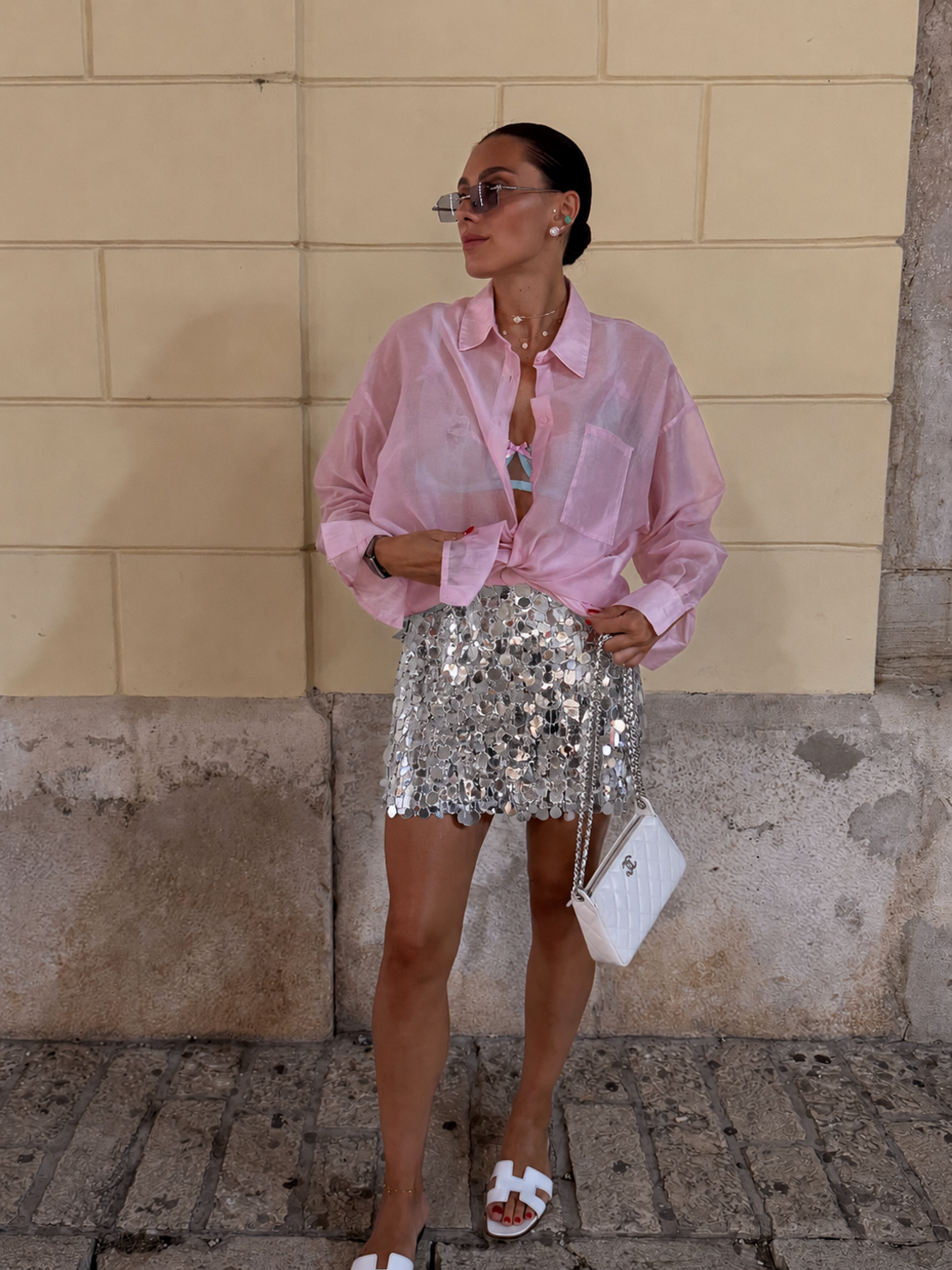 „Glam Night“ къса пола пайети