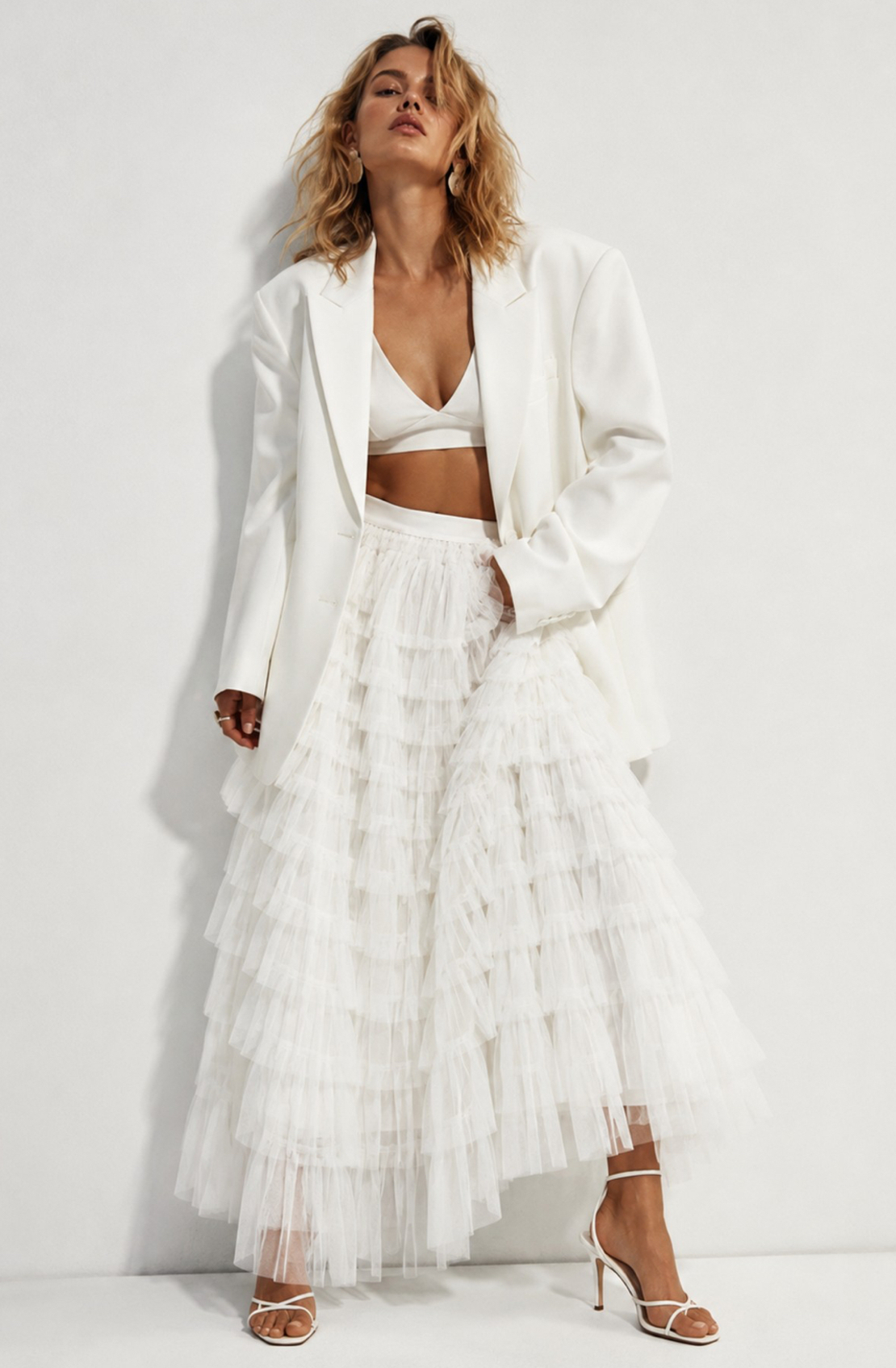 “ Amélie Tulle Maxi Skirt “ – Cream