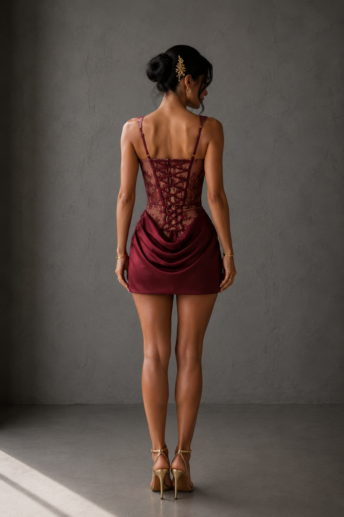 “ Aloha Scarlet Muse Corset Mini Dress” - Елегантна рокля