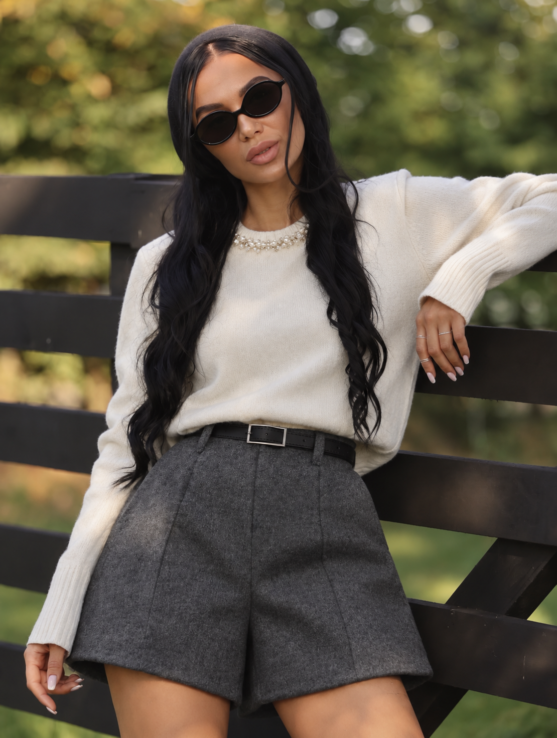 Вълнени къси панталонки Modern Fit