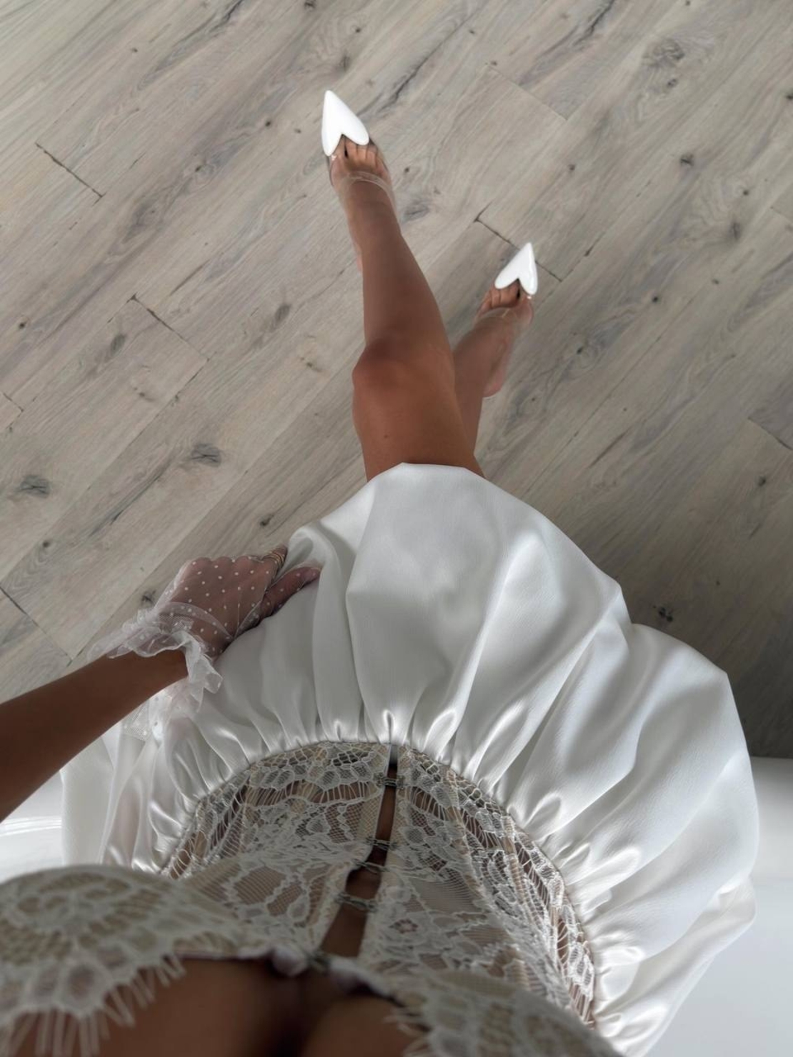“ Colette “ white - корсетна рокля