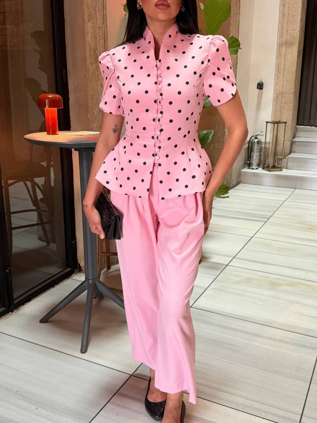 “Polka Elegance Blazer” pink - сако