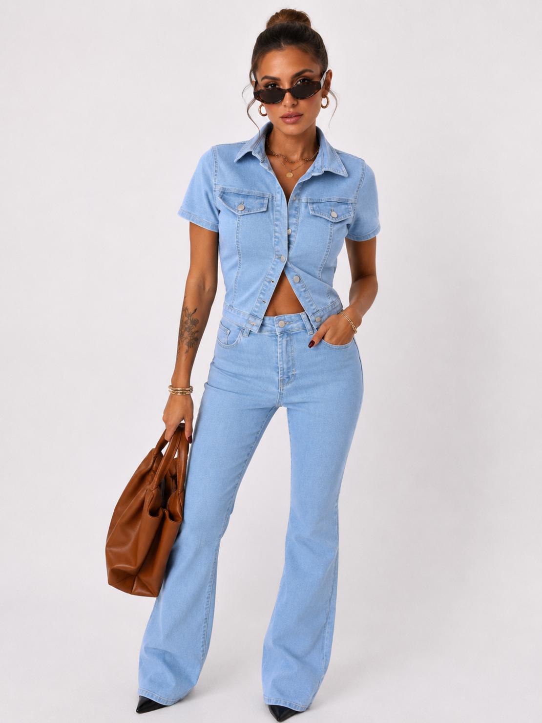 “ Denim Sky Set” - light blue - дънков комплект