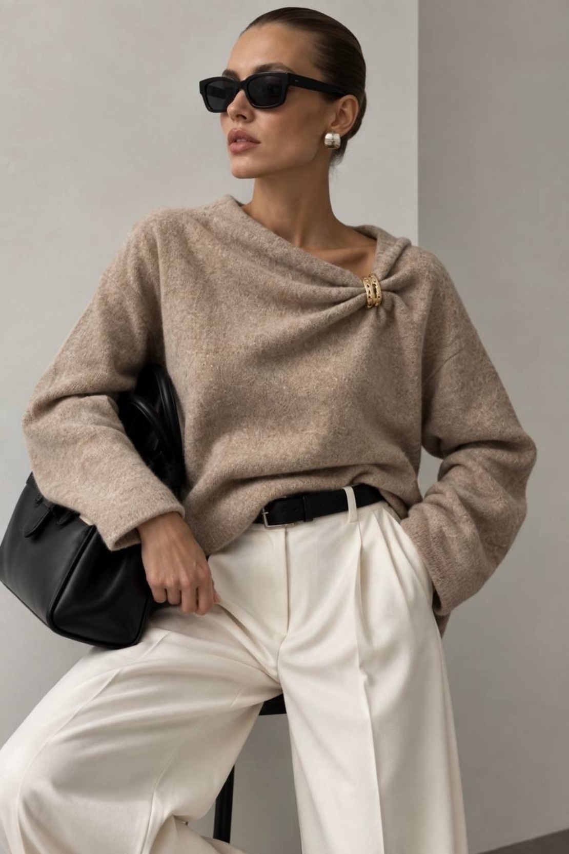 “ Elara Knit “ beige - пуловер