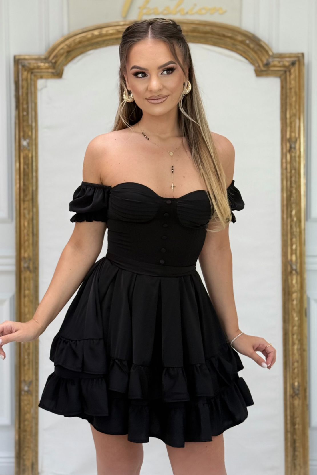 Рокля “Барби” – корсетна елегантност Black
