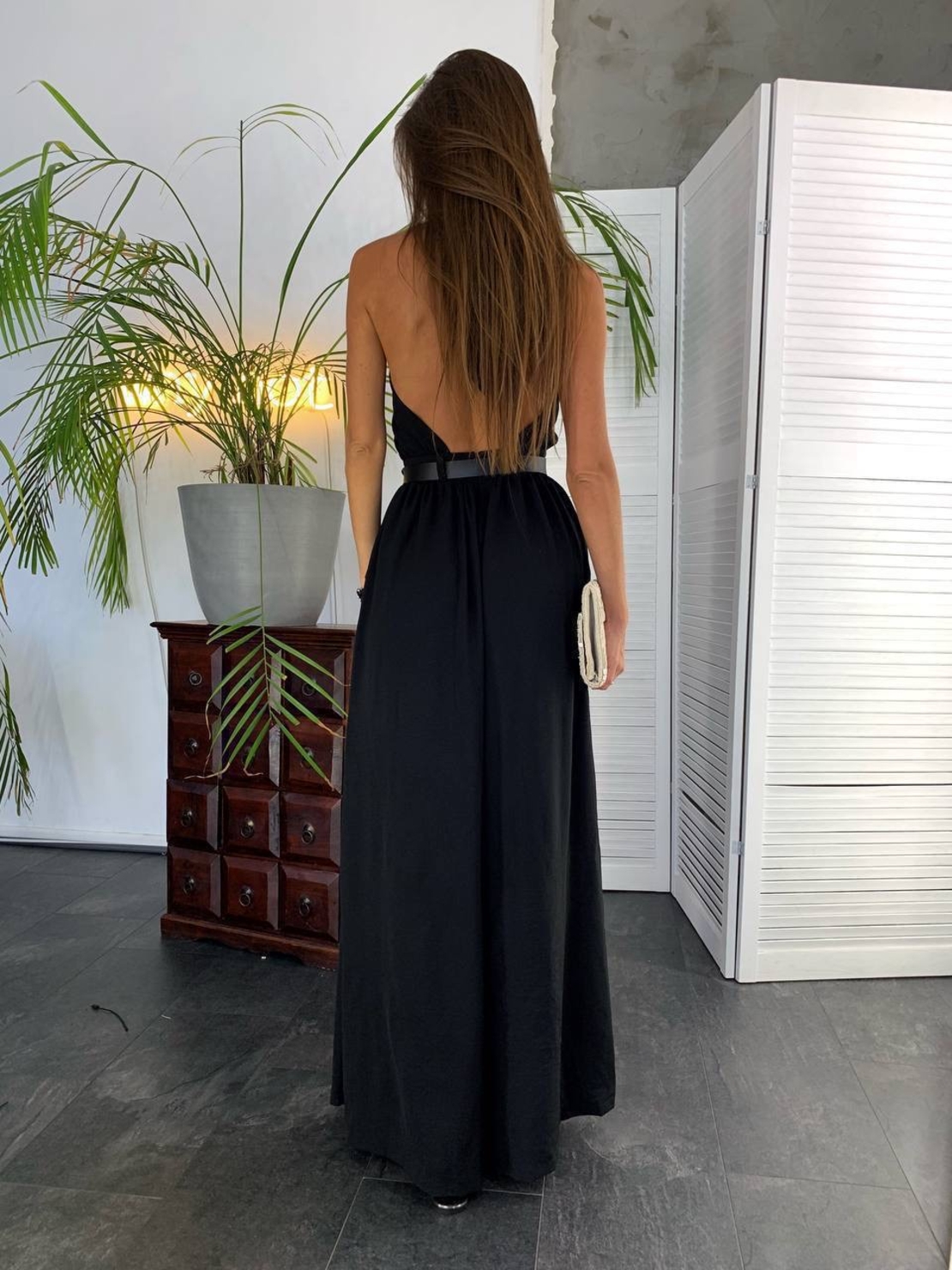 “HALTER ELEGANCE” black - гащеризон