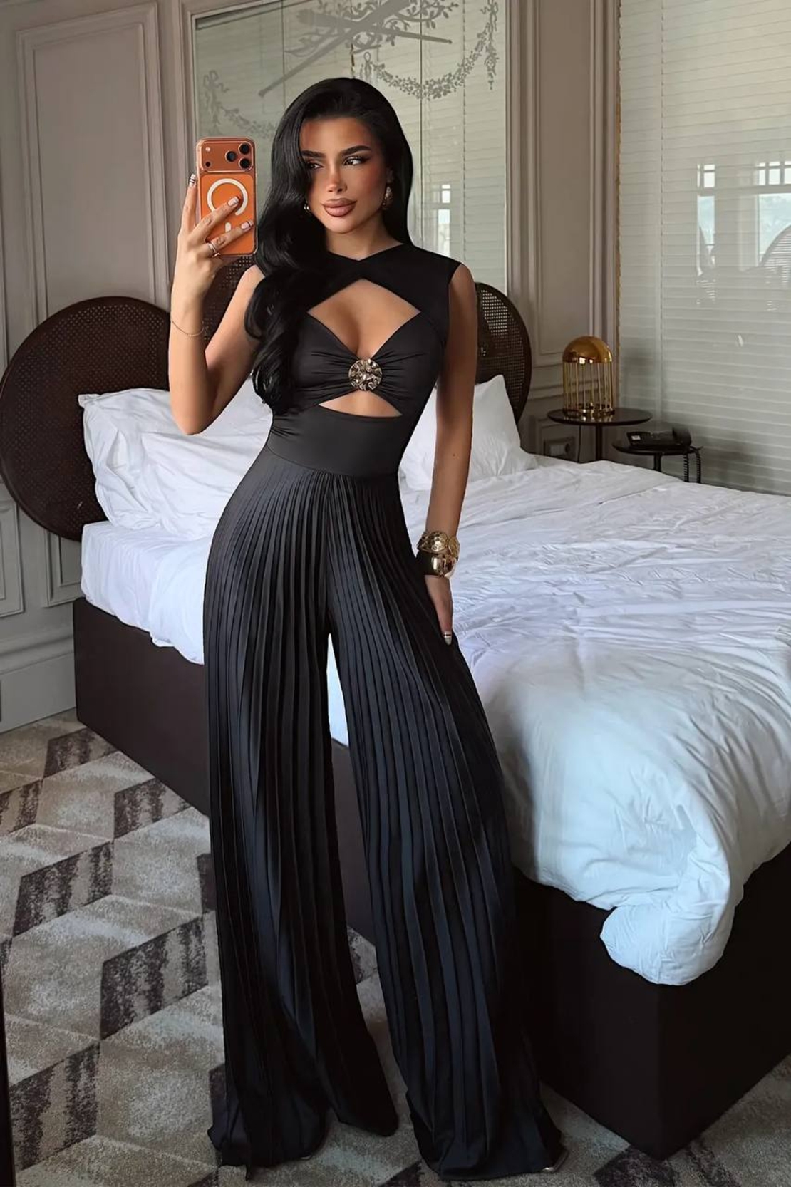 “Luxe Pleated” Black - Гащеризон
