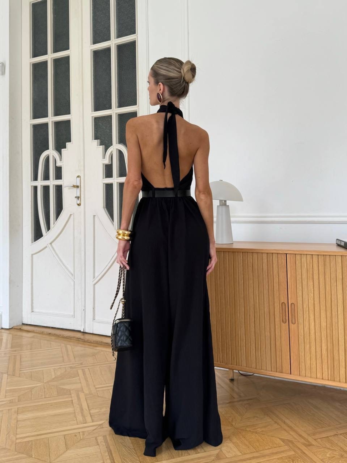 “HALTER ELEGANCE” black - гащеризон