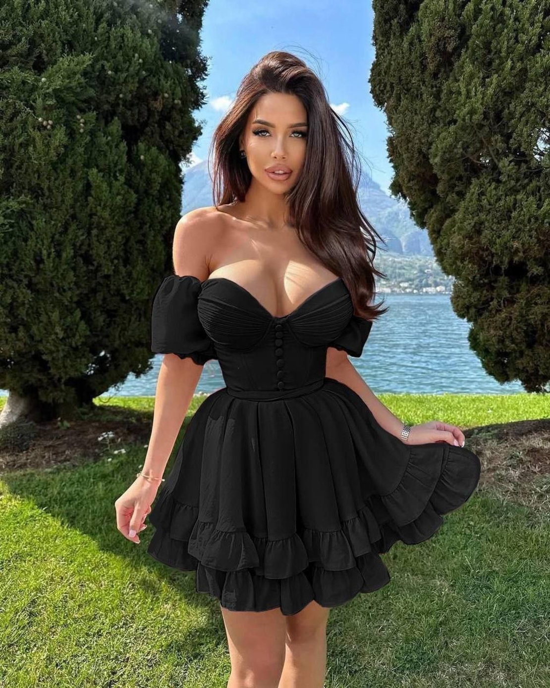 Рокля “Барби” – корсетна елегантност Black