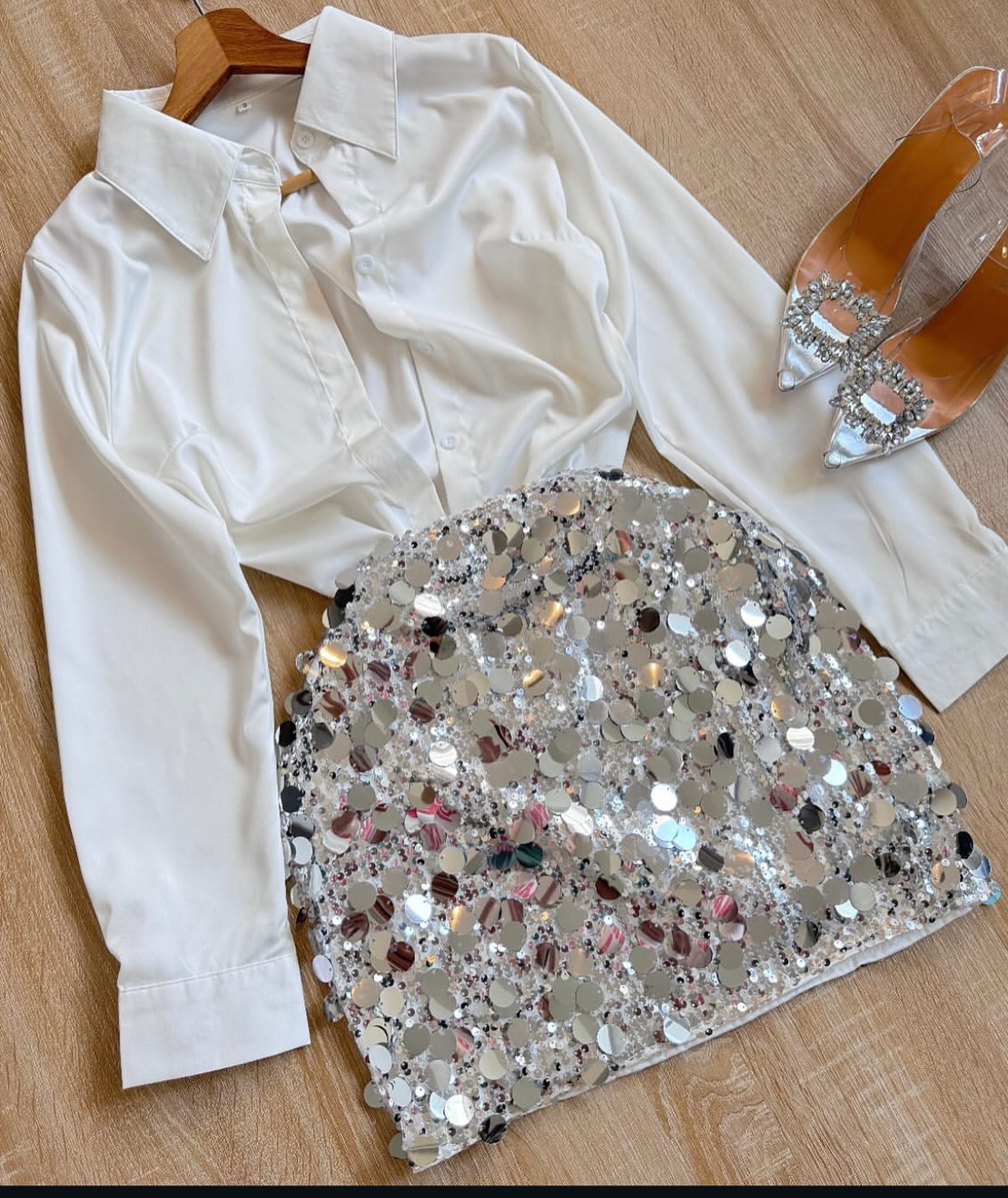 „Glam Night“ къса пола пайети