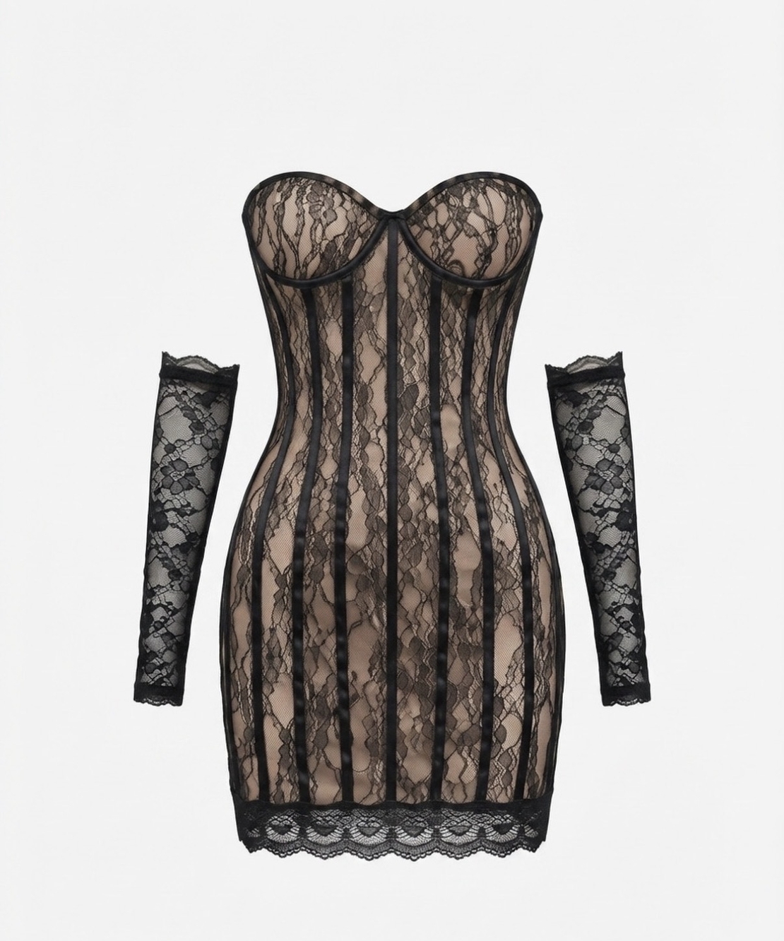 “Aria Noir Lace Dress “ дантелена рокля