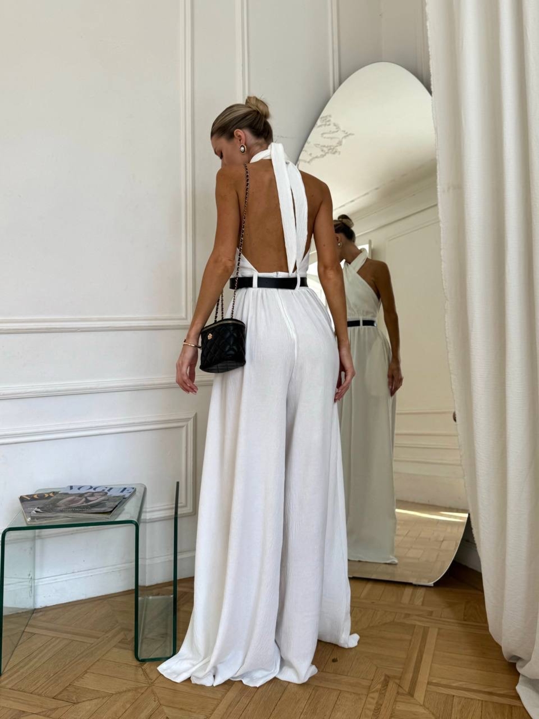 “HALTER ELEGANCE” white - гащеризон