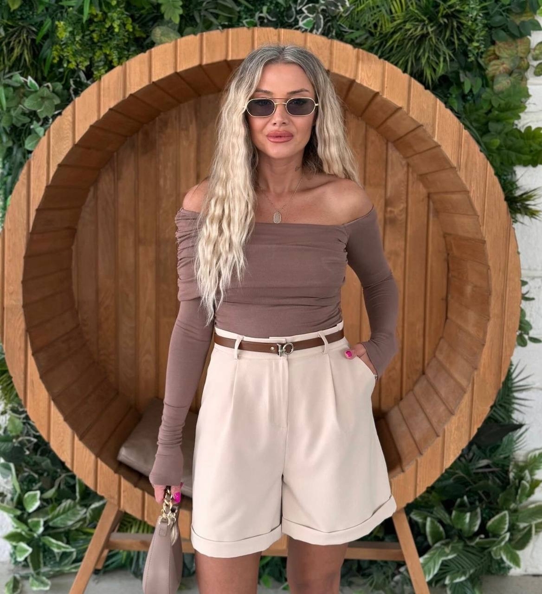 “ Sofia Chic” beige -Къси панталони