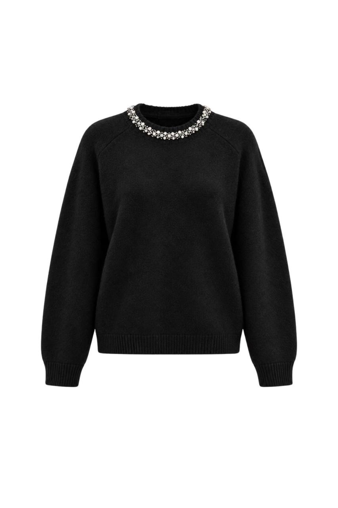 “ Pearl Grace Sweater “ black - Пуловер