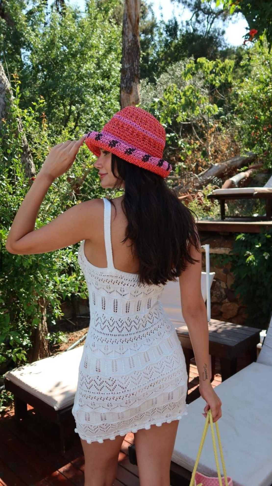 Tropica Breeze – плажна туника с презрамки White