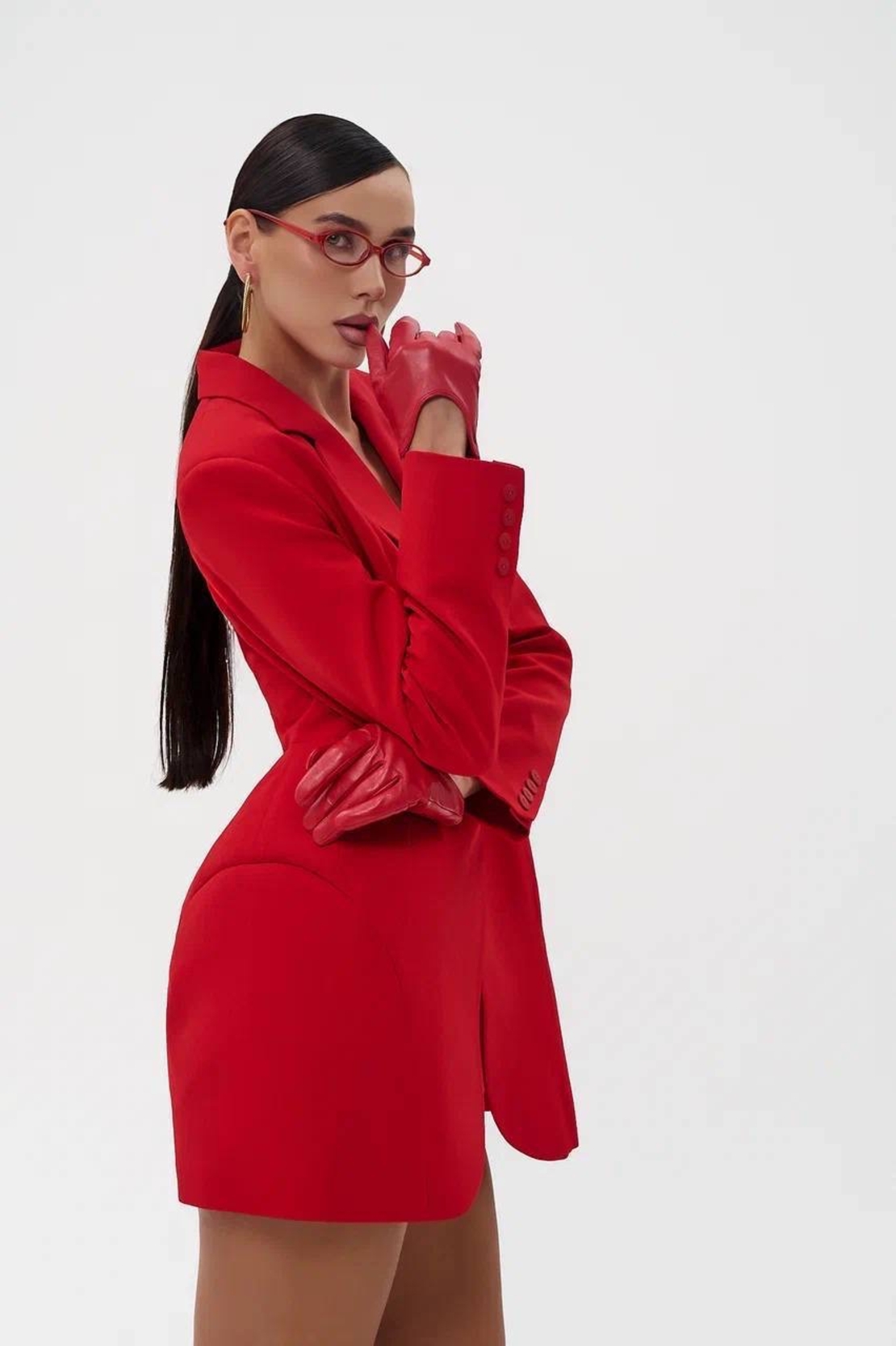 “Scarlet” Power Blazer Dress