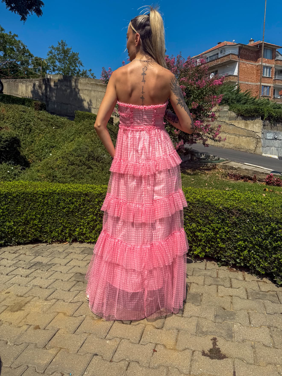 “Rosalie Blush Maxi Dress” - елегантна рокля