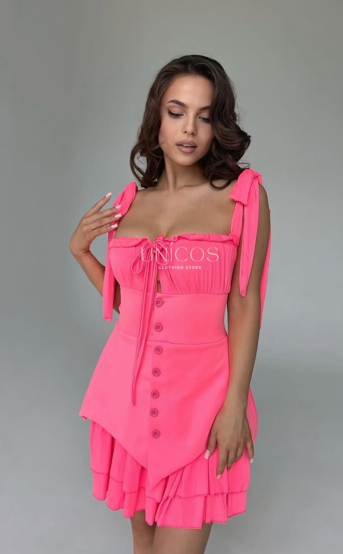 Рокля тип Корсет Pink