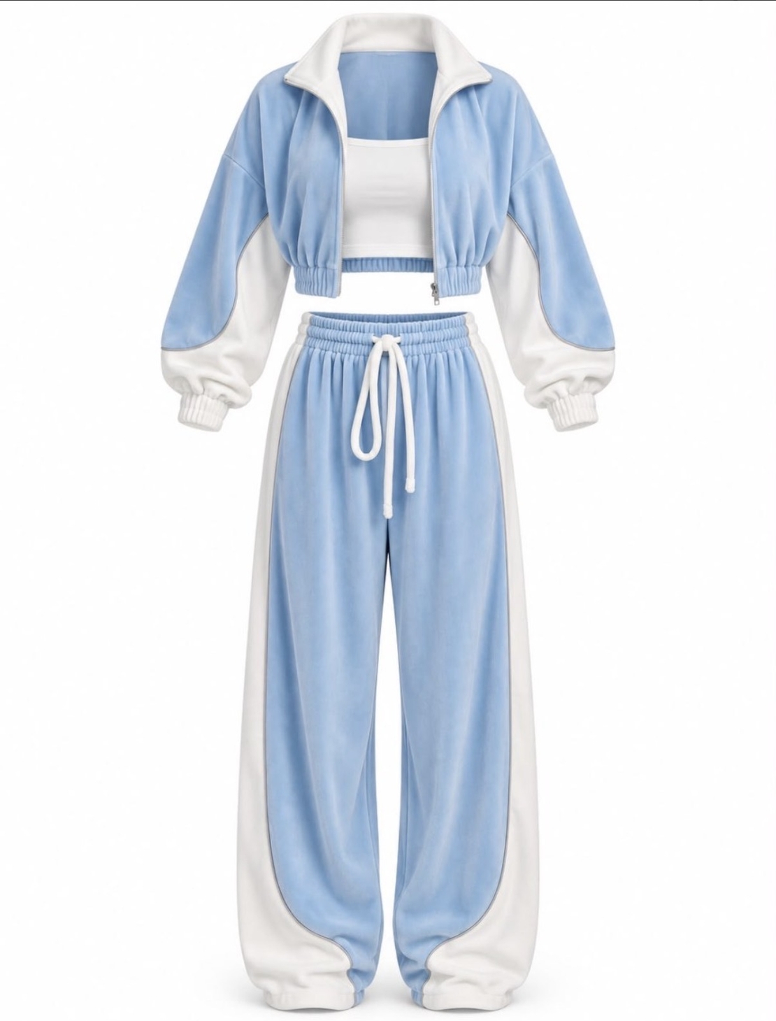 “ Velour for you “ blue - спортен екип 3 части
