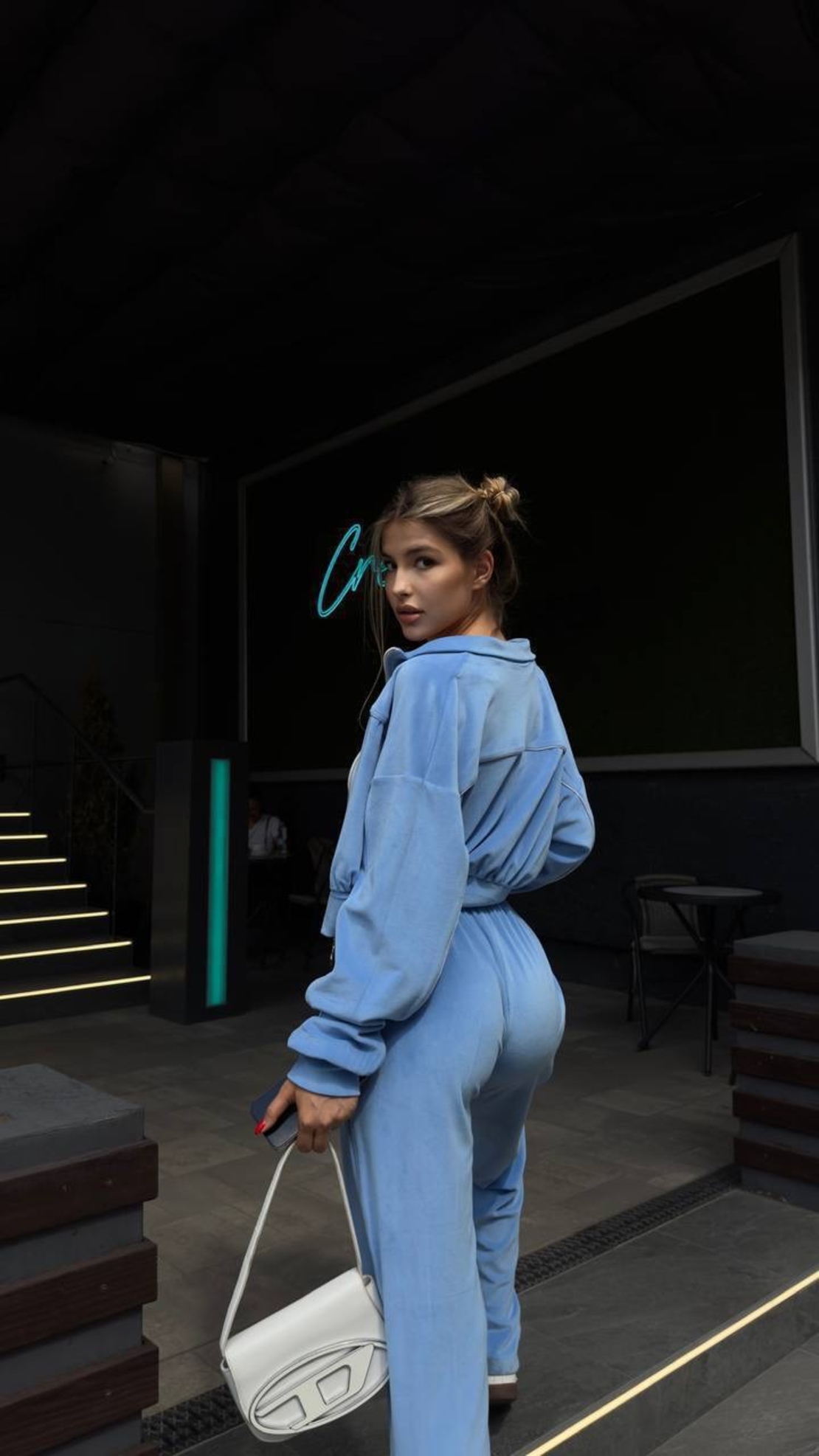 Velour Touch Set Blue – спортен екип от мек велур