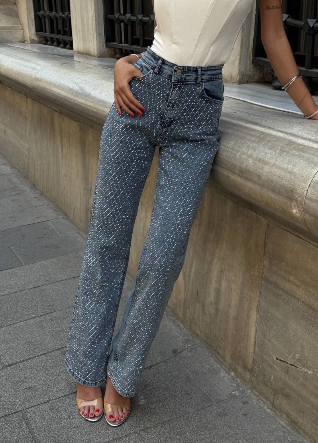 Дънки Crystal Shine