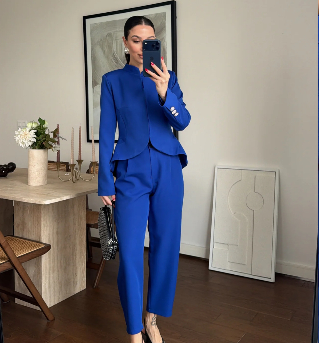 “Royal Blue Elegance” - костюм сако и панталон